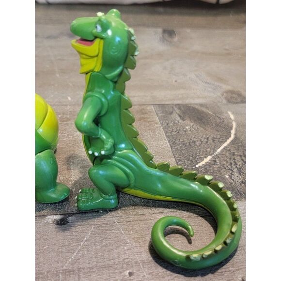 2000 Rainforest Cafe crocodile iguana toy figure set Safari - Picture 5 of 7